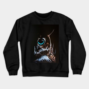 Fractal Owl Crewneck Sweatshirt